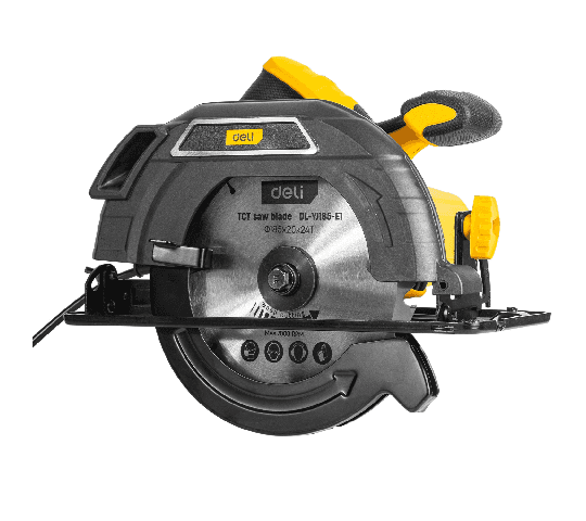 Deli Tools Deli Tools EDL-YJ185-E1 Circular Saw 1300W 7-1/4 Inch Wood Cutting Power Saw hardware & machinery — image 1 of 2