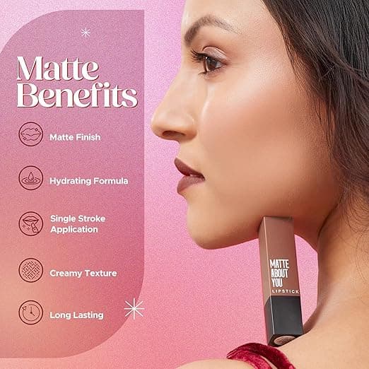 HILARY RHODA Hilary Rhoda Matte About You Lipstick | Long-Lasting Velvet Matte Lip Color daily essentials & lifestyle — thumbnail 5 of 7