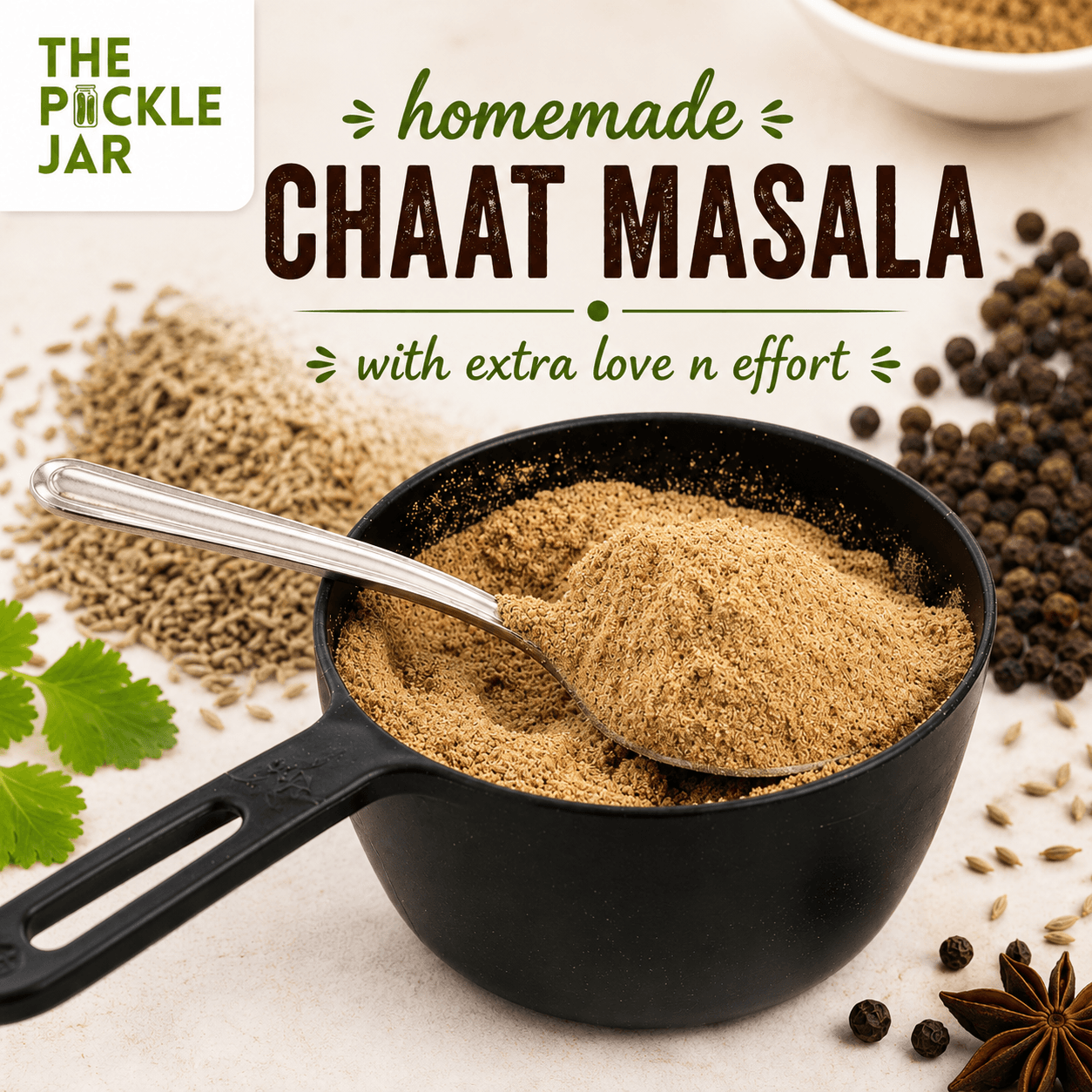 The Pickle Jar Homemade Chaat Masala 200g – Tangy Spice Blend