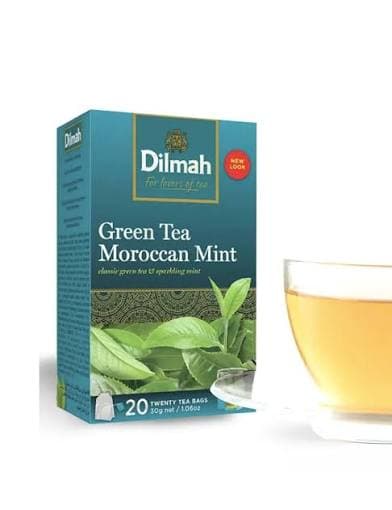 Dilmah Dilmah Green Tea with Moroccan Mint – 20 Tea Bags | Premium Herbal Green Tea daily essentials & lifestyle — thumbnail 5 of 6