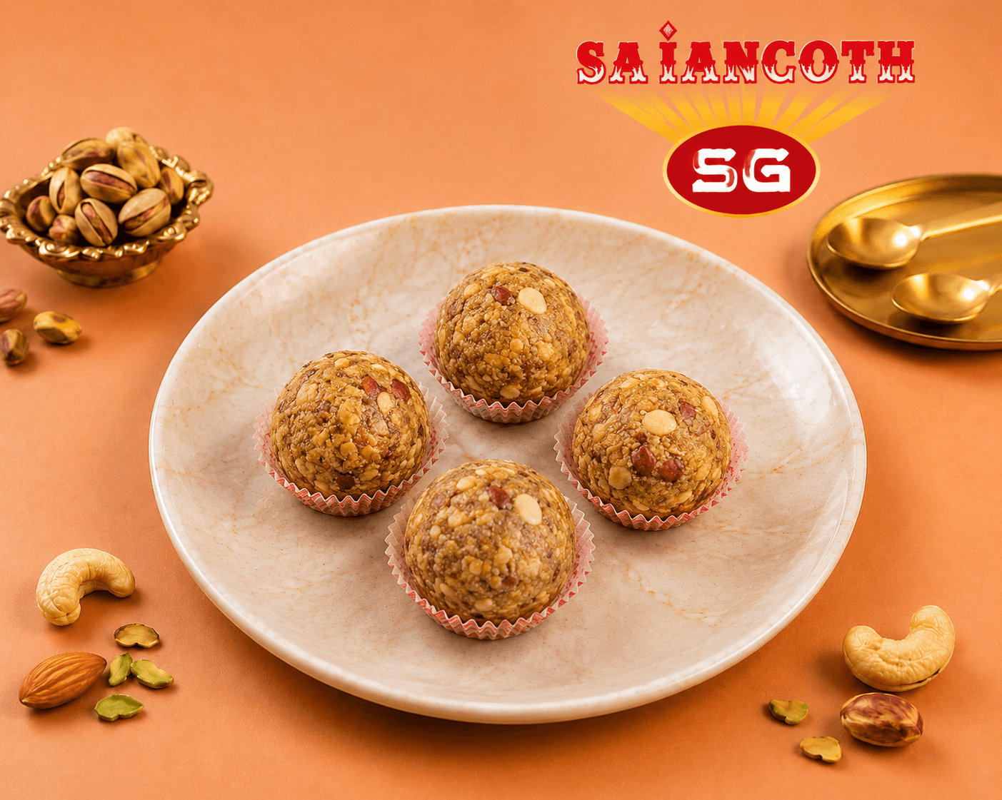 Sajan Goth Premium Traditional Laddu with Nuts & Seeds – Authentic Indian Sweet daily essentials & lifestyle