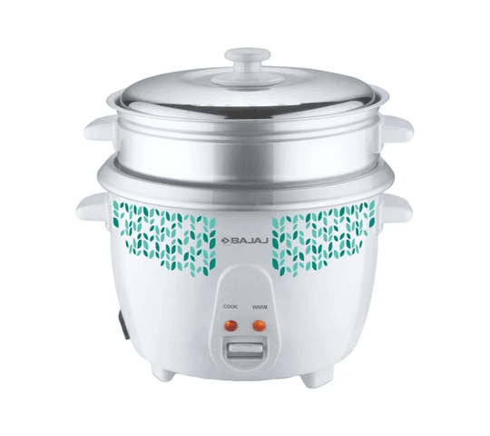 Bajaj - Bajaj 680103 RCX 1.8ltr Rice cooker Dlx Duo(Steamer) - Big Digital
