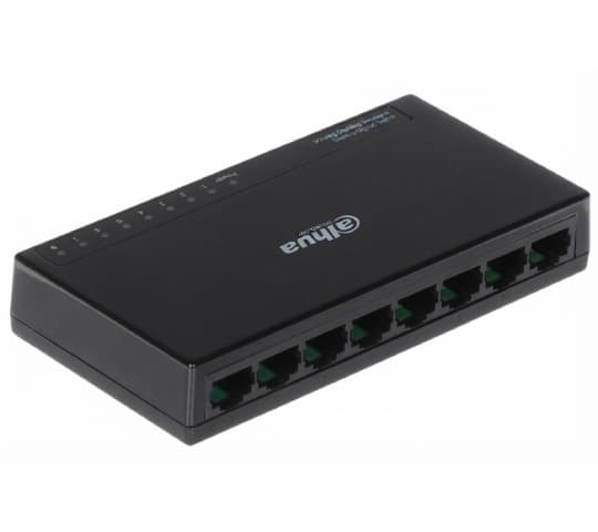 Dahua DH-PFS3008-8GT-L 8-Port Desktop Gigabit Ethernet Switch | Unmanaged Plug & Play Network Switch