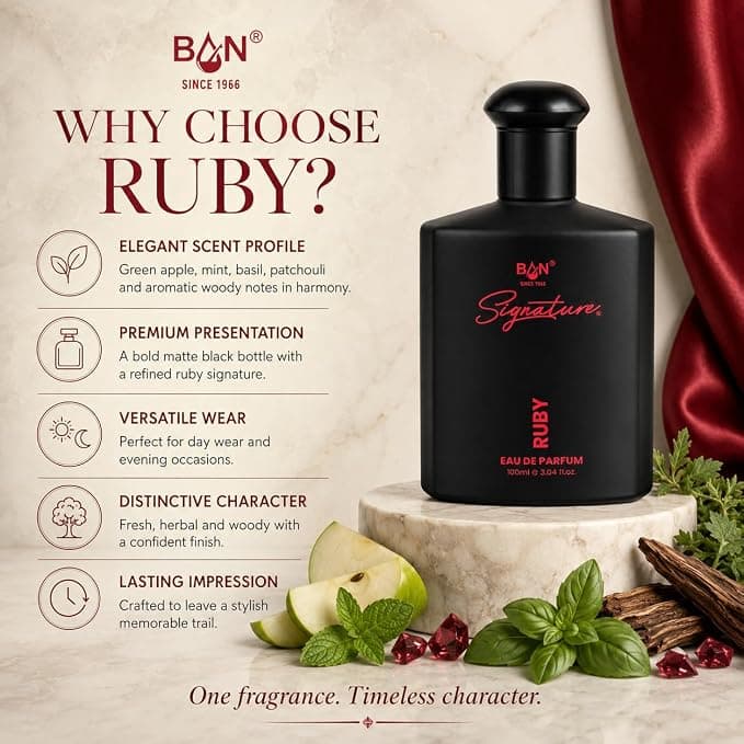 Signature SIGNATURE RUBY Eau De Parfum 100ml | Long Lasting Aromatic Woody Perfume for Men daily essentials & lifestyle — thumbnail 4 of 6
