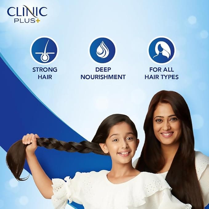 No Brand Clinic Plus Strong & Long Shampoo 325ml with Milk Proteins & Multivitamins for Healthy, Strong, Long Hair Growth &… — thumbnail 5 of 6
