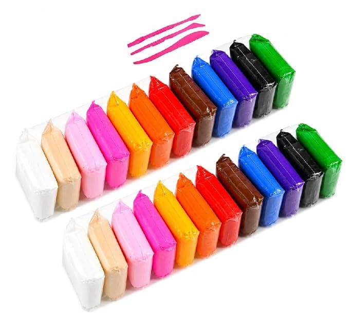 Super Light Clay 12 Colors Set for Kids | Soft Modeling Clay for Art & Craft