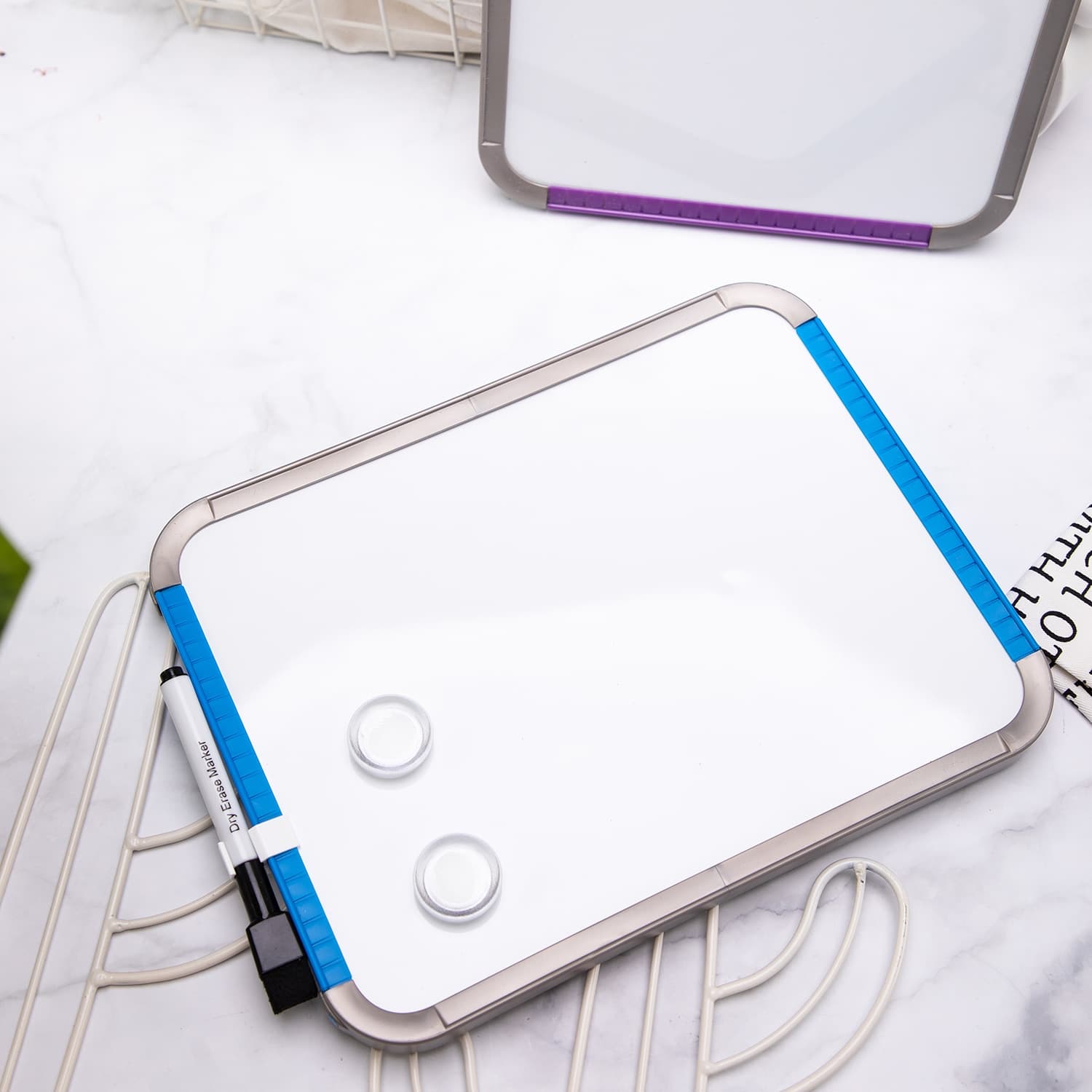 Deli Deli E39154 Magnetic Whiteboard 279×216mm | Portable Dry Erase Board stationary, toys & sports — thumbnail 4 of 4