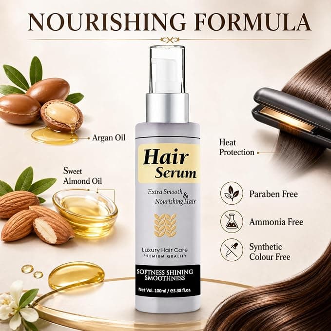 No Brand KS Keratin Smooth Hair Serum 100ml – Frizz Control, Shine & Heat Protection daily essentials & lifestyle — thumbnail 8 of 8