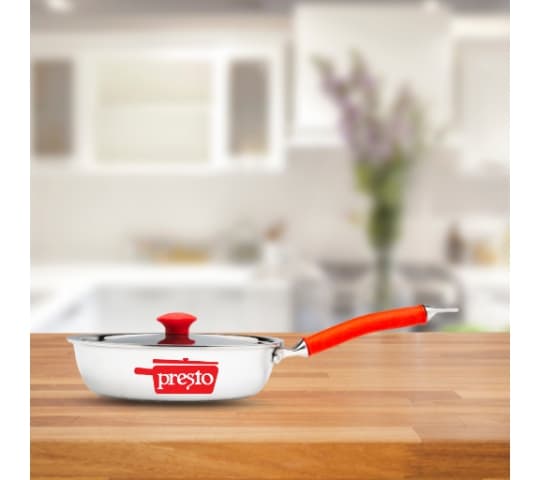 Presto Presto Triply Stainless Steel Fry Pan 24cm | Induction Base Cookware daily essentials & lifestyle