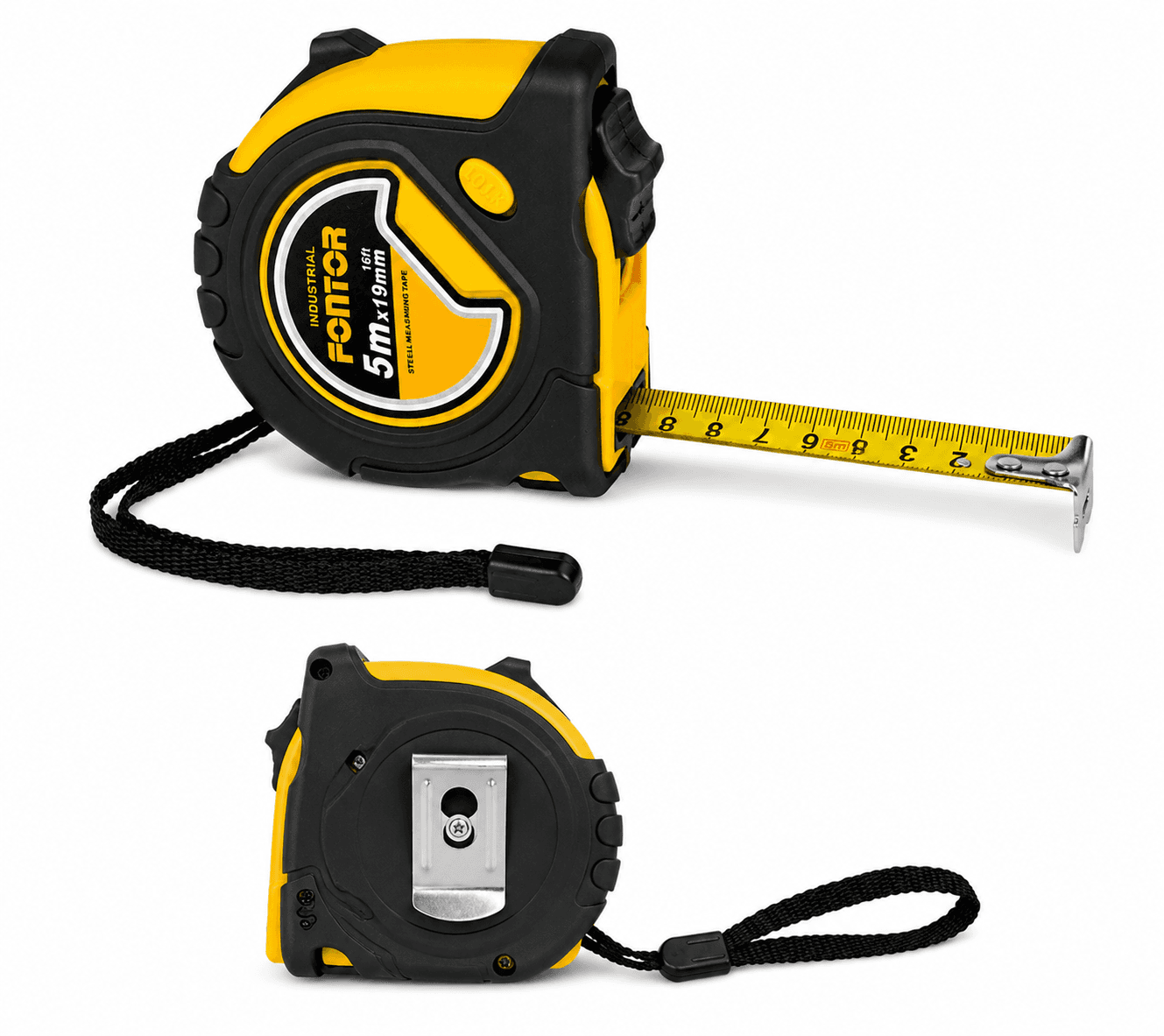 Fontor Fontor INCHTAPE 5M HMT025019 Heavy-Duty Measuring Tape with Durable Locking Mechanism hardware & machinery — image 1 of 2