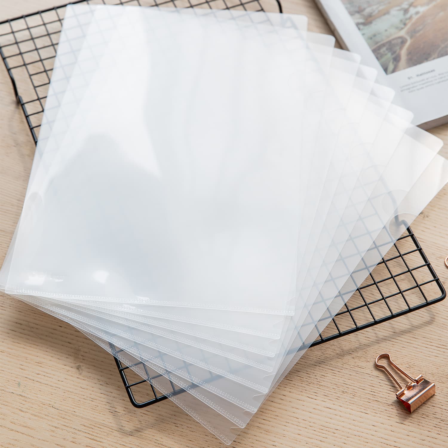 Deli Deli EF00112 Report File | A4 Plastic Document File Folder with Clip stationary, toys & sports — thumbnail 2 of 4
