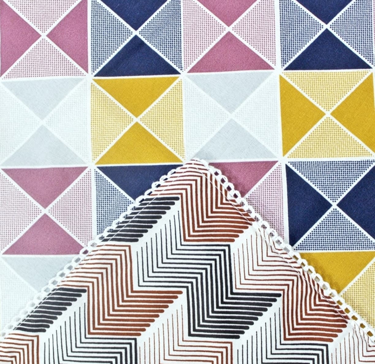 That Summer Blanket – Modern Geometric Reversible Cotton Blanket