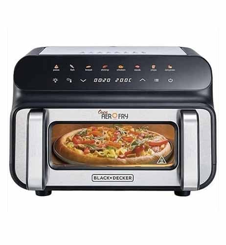 Black+Decker 10.5L 5-in-1 Multi-Function Pizza Grill Air Fryer – Oven, Grill & Bake Cooker