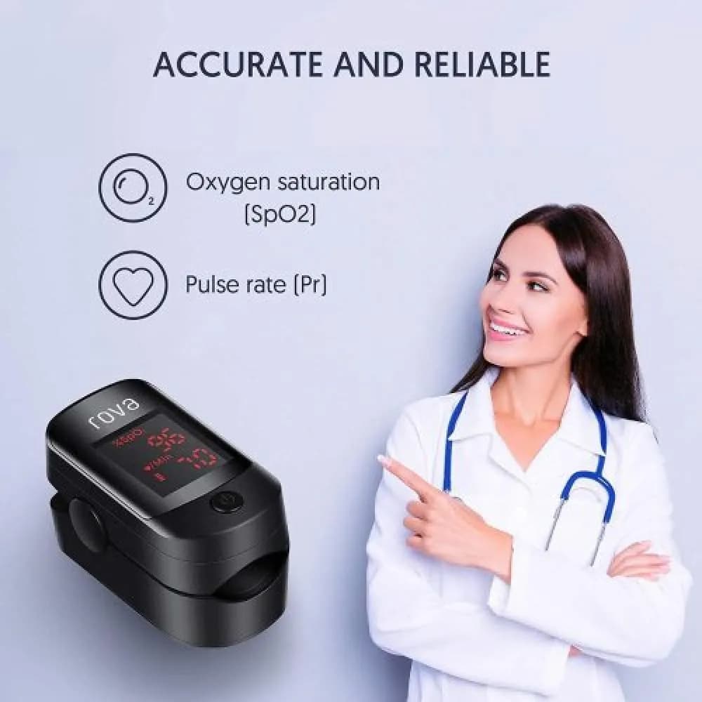 Rova Rova RO-40 Oximeter Price in Nepal | Digital Pulse Oximeter for Accurate SpO2 & Pulse Rate Monitoring | Yetideal.com… — thumbnail 2 of 3