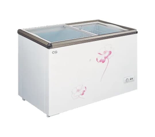 CG - 330 Liter Flat Glass Chest Freezer - CGDF3503FG