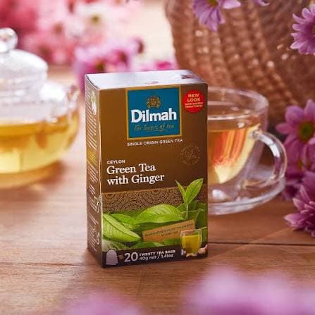 Dilmah Dilmah Pure Ceylon Green Tea with Ginger 20 Tea Bags | Natural Wellness Tea daily essentials & lifestyle — thumbnail 4 of 5