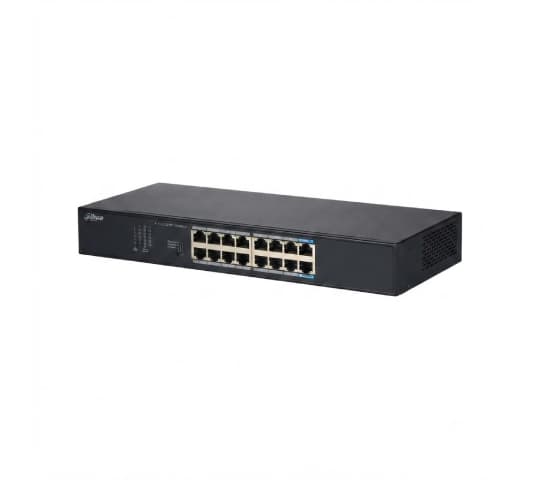 16-Port Unmanaged Gigabit Switch DH-S3016-16GT | Dahua Layer 2 Ethernet Switch