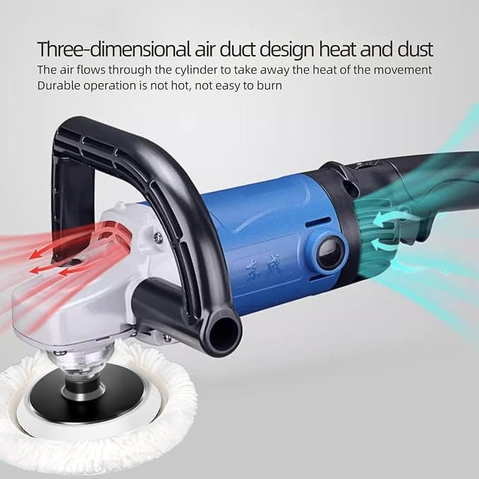 Dongcheng Power Tools DongCheng 1400W Rotary Variable Speed Polisher 180mm DSP04-180 Tool Only hardware & machinery — thumbnail 2 of 5