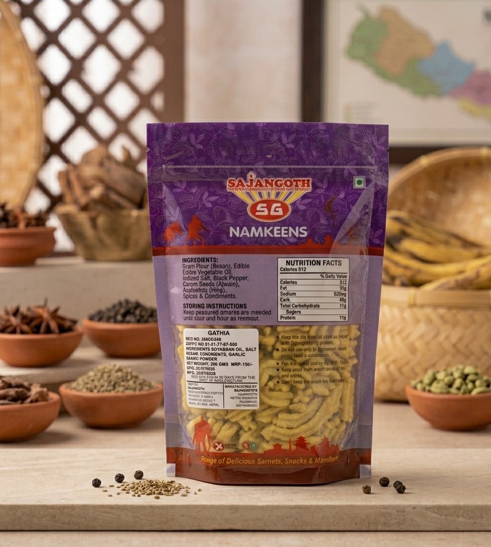 Sajan Goth Sajan Goth Gathia Namkeen 200gm daily essentials & lifestyle