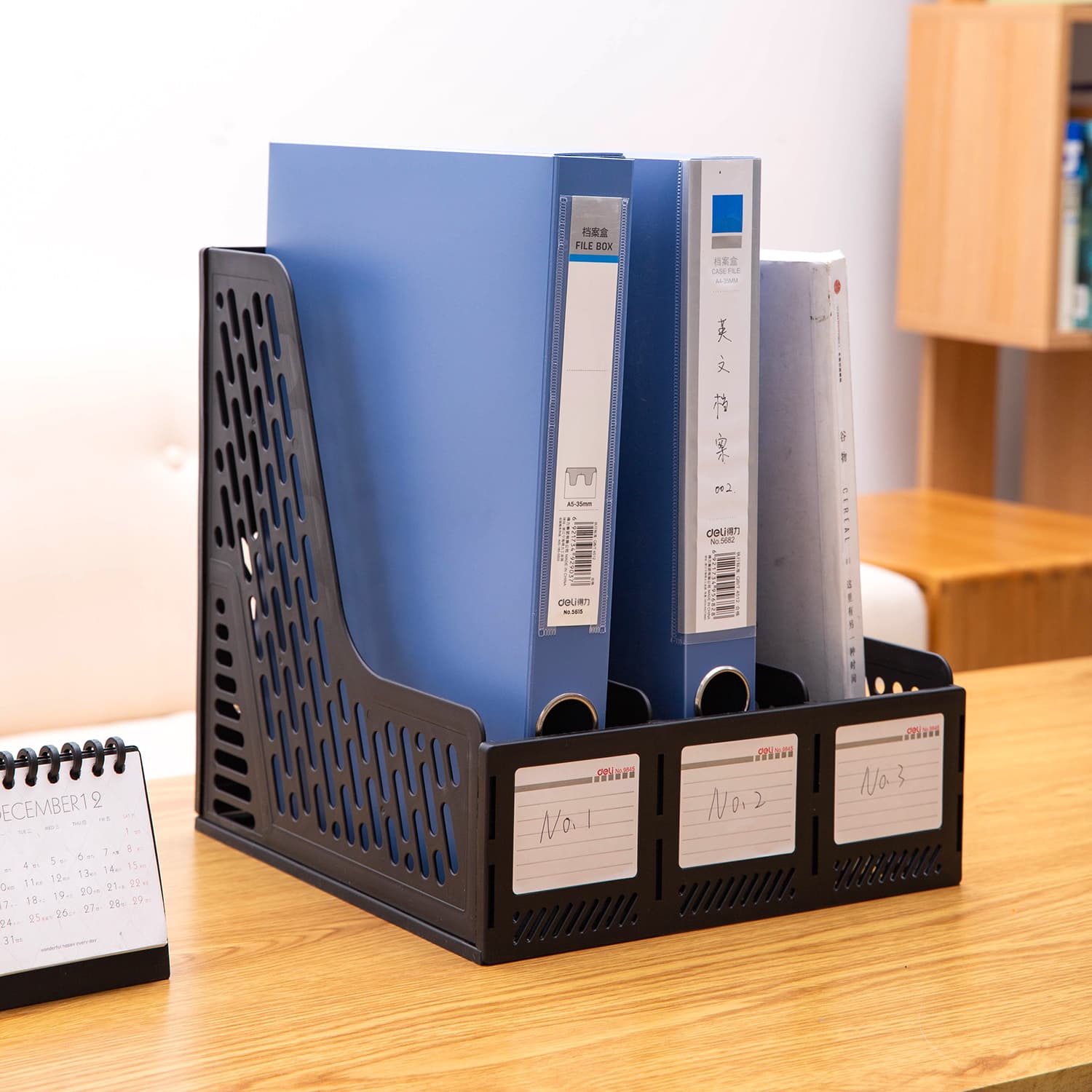 Deli Deli-E9845 Magazine Container | A4 Plastic File Holder for Office & Home stationary, toys & sports — thumbnail 4 of 4