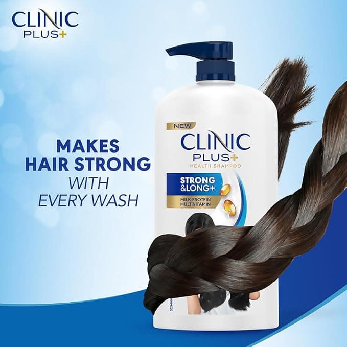 No Brand Clinic Plus Strong & Long Shampoo 325ml with Milk Proteins & Multivitamins for Healthy, Strong, Long Hair Growth &… — thumbnail 4 of 6