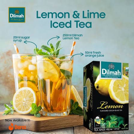 Dilmah Dilmah Lemon & Lime Ceylon Black Tea – 20 Tea Bags | Refreshing Citrus Black Tea daily essentials & lifestyle — thumbnail 2 of 4