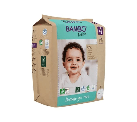 Bambo Nature Diapers size 4 (7-14 kg/ 15-31 lbs) 24 pcs pharmacy, fitness & surgical