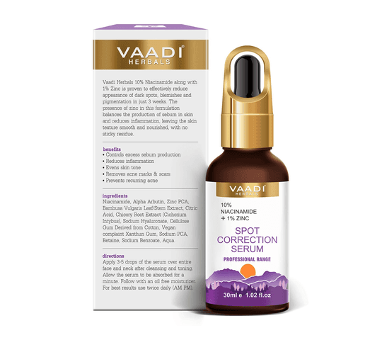 Vaadi Organics Vaadi Organics - Spot Correction Serum With 10 % Niacinamide & 1% Zinc (30 ml) - VH0693 daily essentials &…