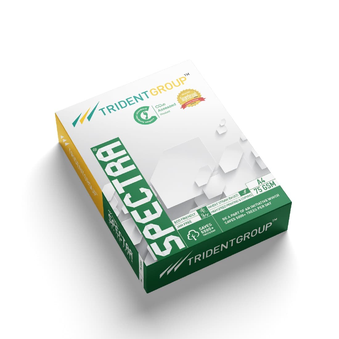 Trident Trident A4 Copy Paper 80 GSM 500 Sheets | Premium Multipurpose Office Paper stationary, toys & sports