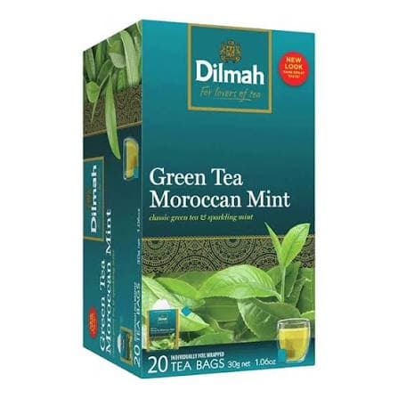 Dilmah Dilmah Green Tea with Moroccan Mint – 20 Tea Bags | Premium Herbal Green Tea daily essentials & lifestyle — thumbnail 6 of 6