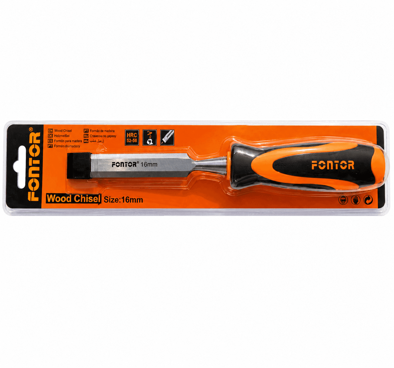 Fontor Chisel Wood 16mm HWC0116 Professional Woodworking Chisel for Carving, Shaping & Joinery