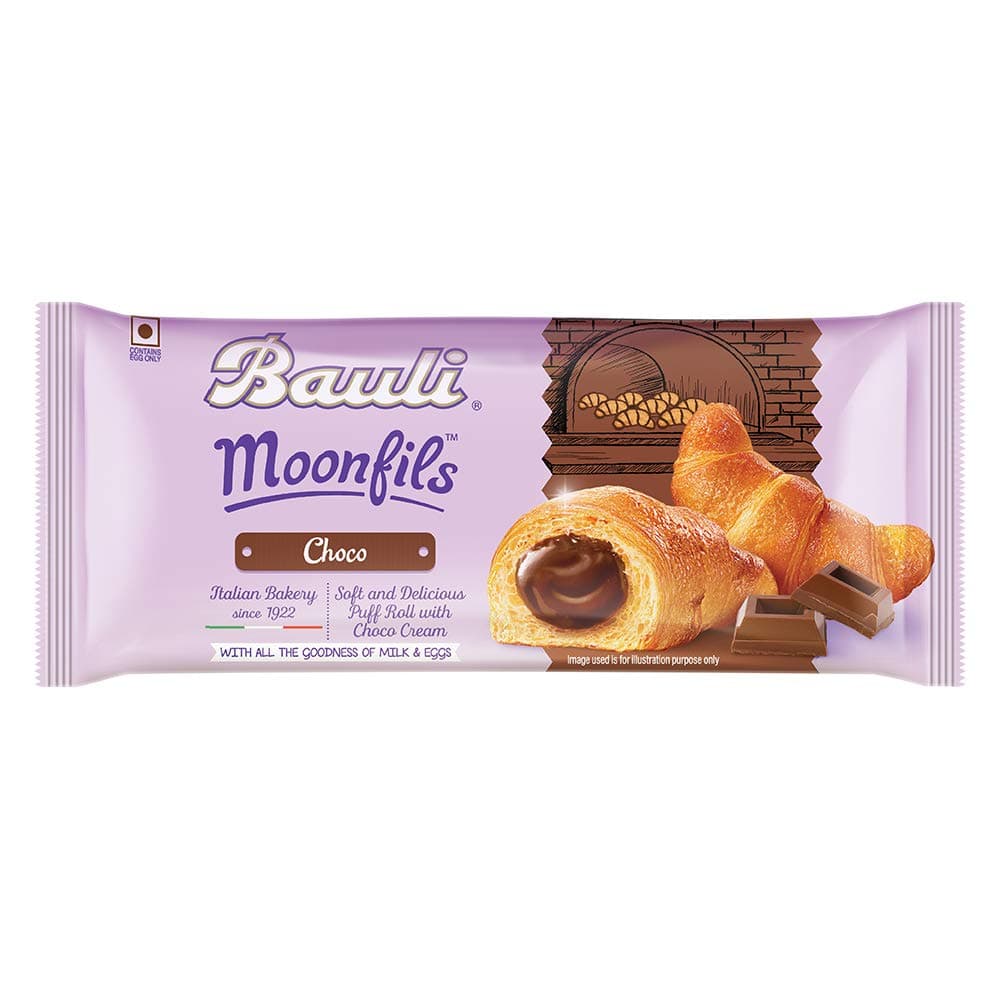 Bauli Moonfils Chocolate Cake 45gm | Soft Filled Snack