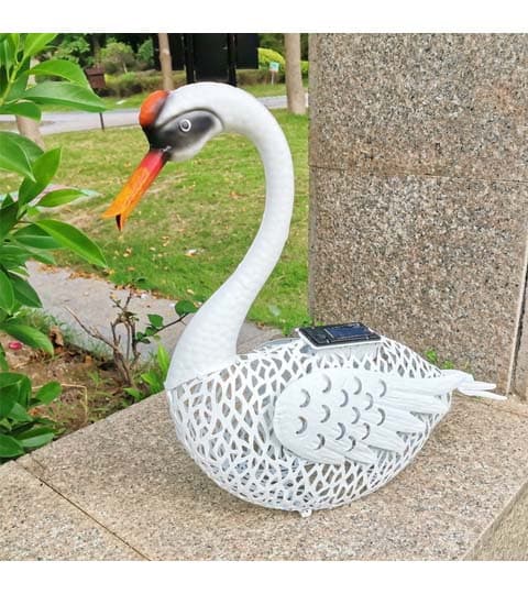 Senwell Senwell Metal Swan Solar Light Garden Decor Statue – Outdoor Decorative Solar Lamp W-G180088 home decor — image 1 of 2