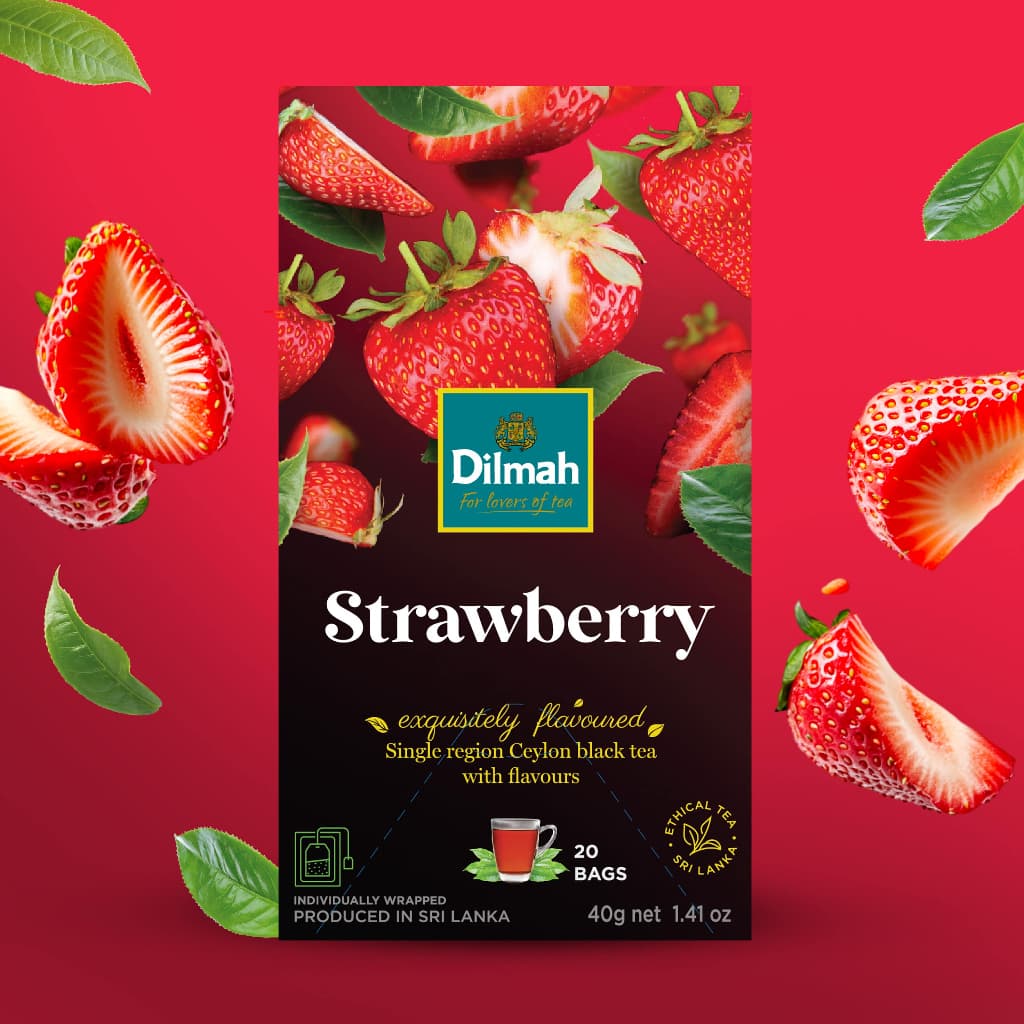 Dilmah Premium Green Tea with Strawberry | 20 Tea Bags | Refreshing Flavored Green Tea daily essentials & lifestyle — thumbnail 3 of 6