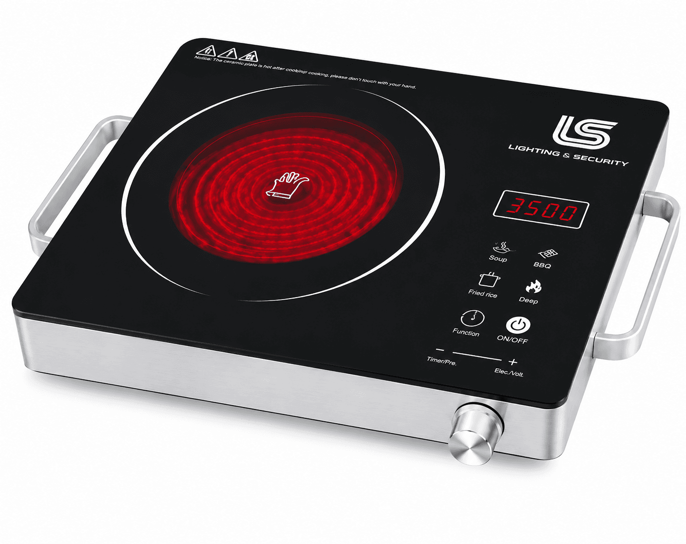 LS Lighting & Security 3500W Infrared Electric Cooker – LS-102