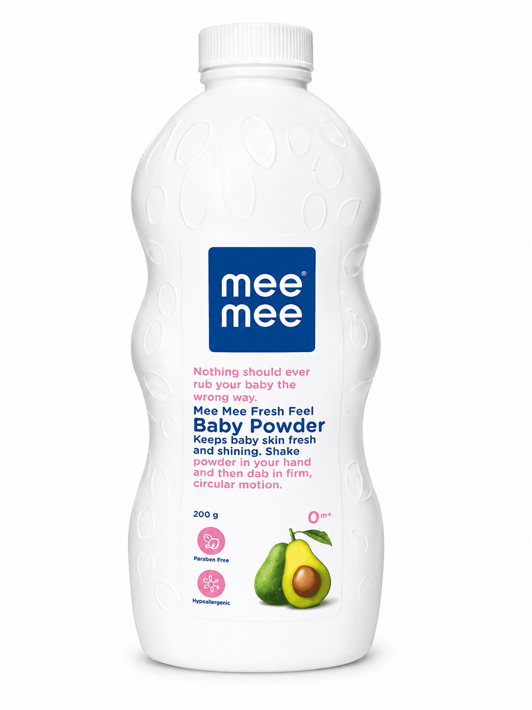 Mee Mee Fresh Feel Baby Powder 200g – Gentle Baby Skin Care Powder, Paraben-Free & Hypoallergenic