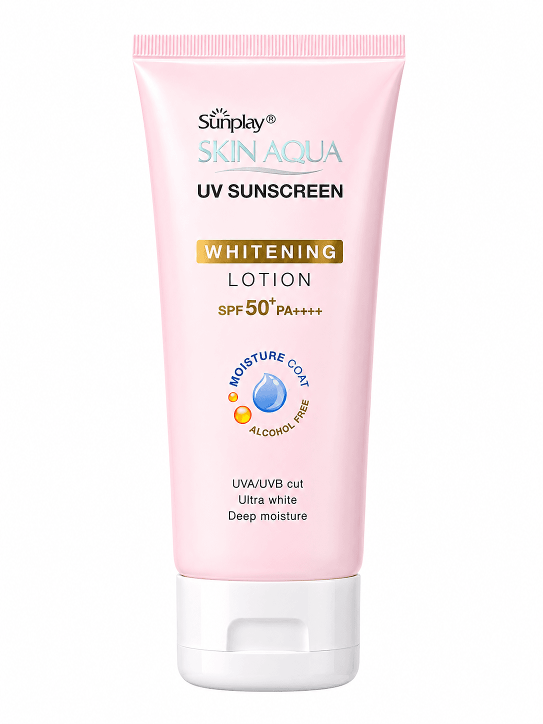 Sunplay Skin Aqua UV Sunscreen Whitening Lotion SPF 50+ PA++++ Moisture Coat Alcohol-Free