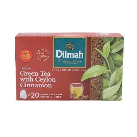 Dilmah Dilmah Green Tea with Cinnamon – 20 Tea Bags | Premium Ceylon Green Tea daily essentials & lifestyle — thumbnail 4 of 6