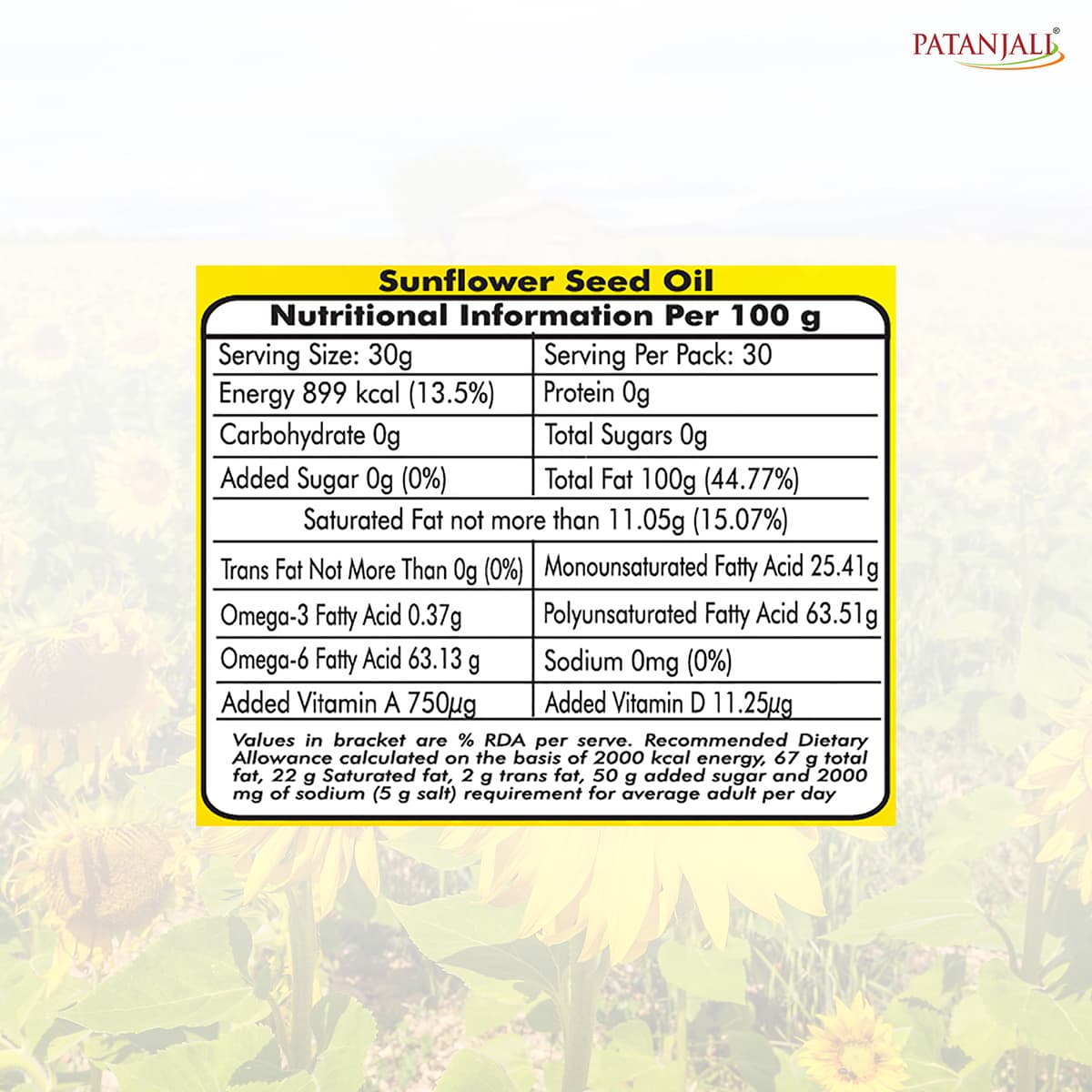 Patanjali Patanjali Sunflower Oil 1L | Healthy Cooking Oil for Everyday Use daily essentials & lifestyle — thumbnail 5 of 5