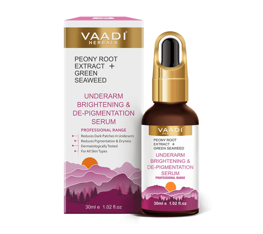 Vaadi Organics - Underarm Brightening & De-Pigmentation Serum With Peony Root Extract & Green Seaweed (30 ml) - VH0695