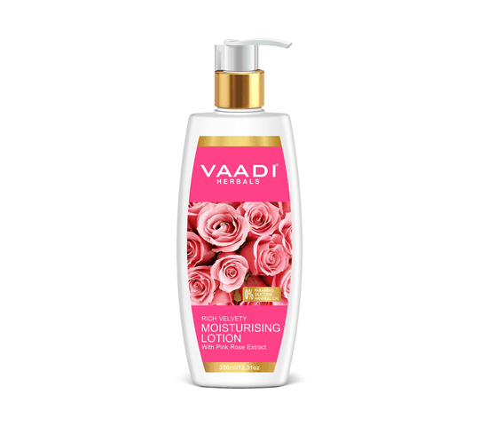 Vaadi Organics - Moisturising Lotion With Pink Rose Extract (350 ml) - VH0295