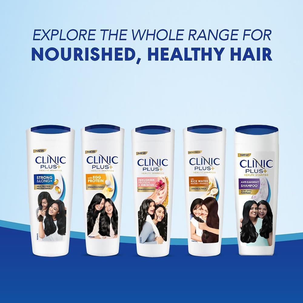 No Brand Clinic Plus Strong & Long Shampoo 325ml with Milk Proteins & Multivitamins for Healthy, Strong, Long Hair Growth &… — thumbnail 2 of 6