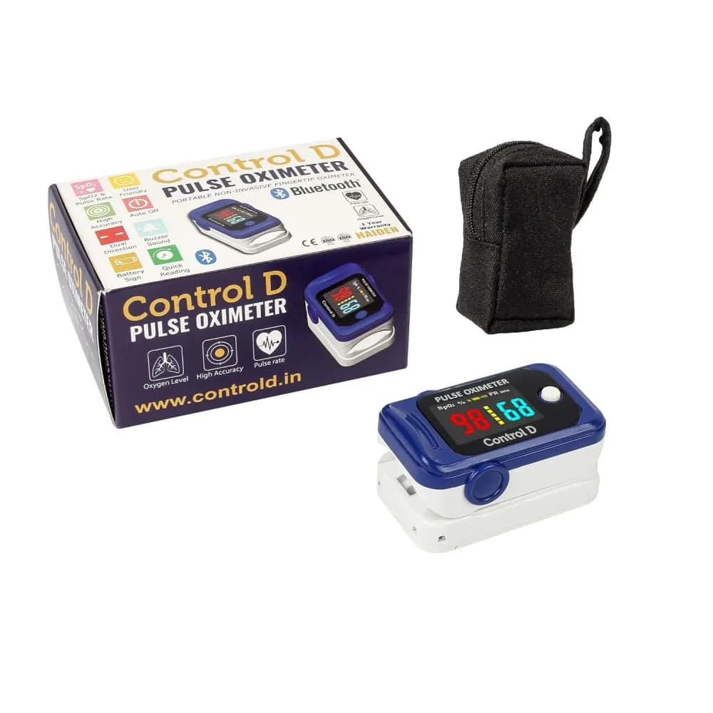 Control D Control D Bluetooth Digital SpO2 & Pulse Measurement Fingertip Pulse Oximeter pharmacy, fitness & surgical — thumbnail 2 of 3