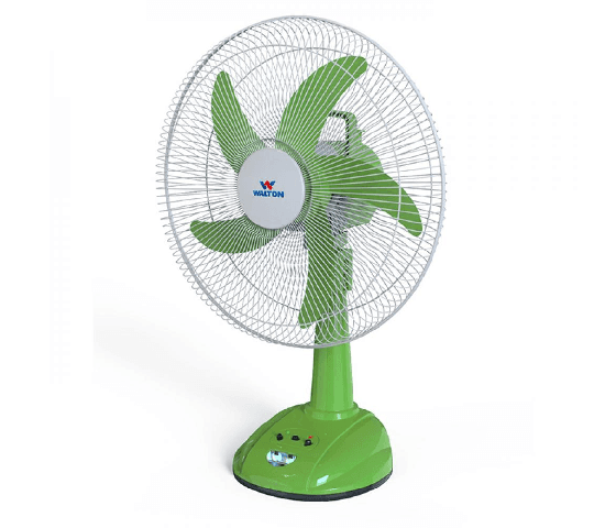 Walton WRTF14A 14 Inch Rechargeable Table Fan | Portable USB Fan with Adjustable Speed