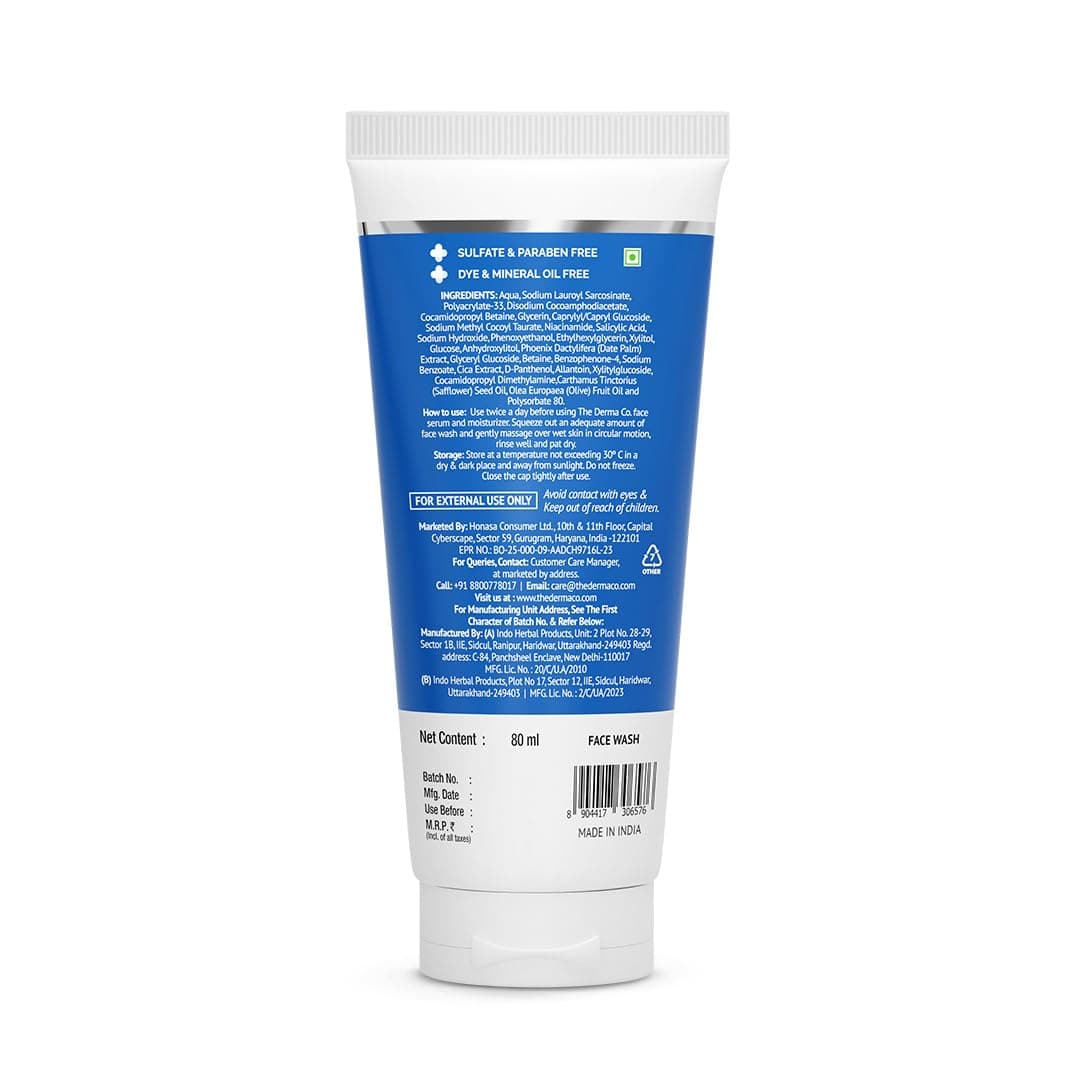 No Brand The Derma Co 2% Sali-Cinamide Anti-Acne Face Wash with Salicylic Acid & Niacinamide daily essentials & lifestyle — image 1 of 8