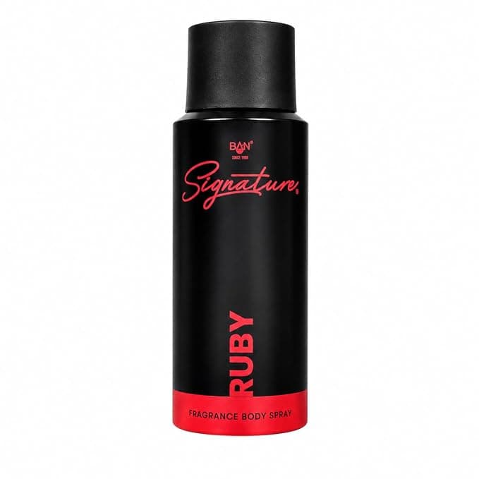 SIGNATURE RUBY Deodorant Spray for Women 150ML | Long Lasting Floral Fruity Fragrance Body Spray | Premium Luxury Perfumed Deo | Daily Use, Office & Party