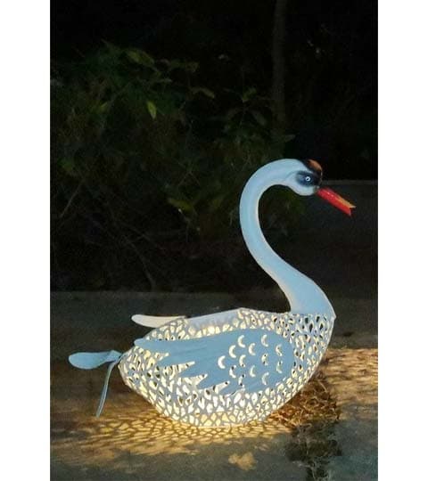 Senwell Senwell Metal Swan Solar Light Garden Decor Statue – Outdoor Decorative Solar Lamp W-G180088 home decor — thumbnail 2 of 2