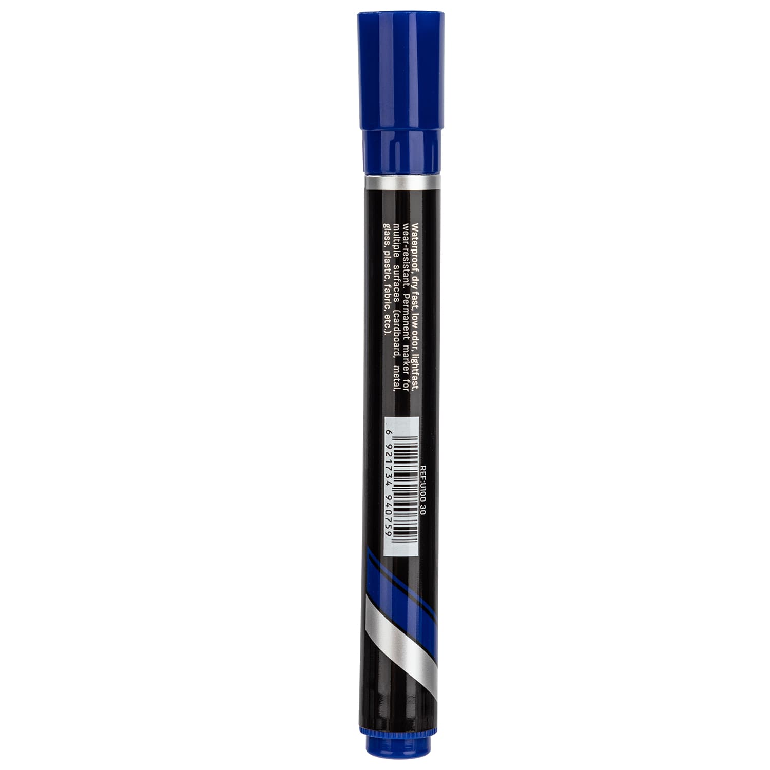 Deli Deli EU10030 Permanent Marker 1.5mm Bullet Tip | Waterproof Quick Dry Blue Marker ( Per Pcs) stationary, toys & sports — thumbnail 3 of 4