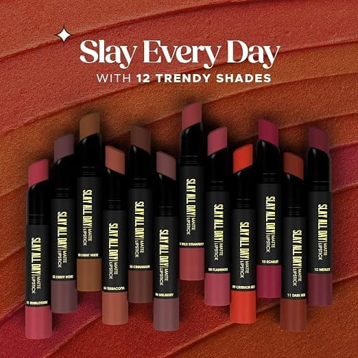 HILARY RHODA Hilary Rhoda PREMIUM Slay All Day Matte Lipstick | Long-Lasting Waterproof Lip Color daily essentials &… — thumbnail 5 of 8