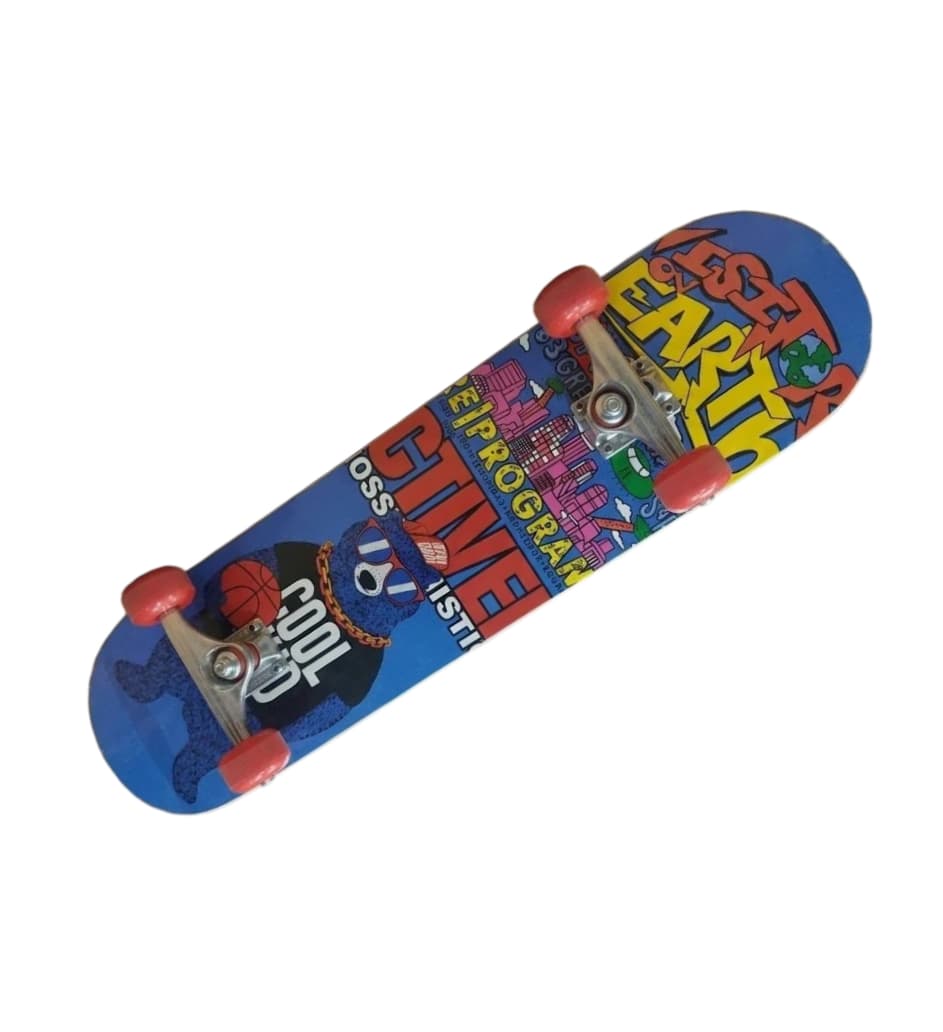 Large Skateboard for Kids – Cool Kid Print Cruiser Skateboard with Durable Deck & Smooth Wheels stationary, toys & sports — image 1 of 2